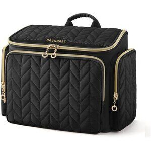 Travel toiletry bag waterproof makeup organizer cosmetic pouch with pockets nylo